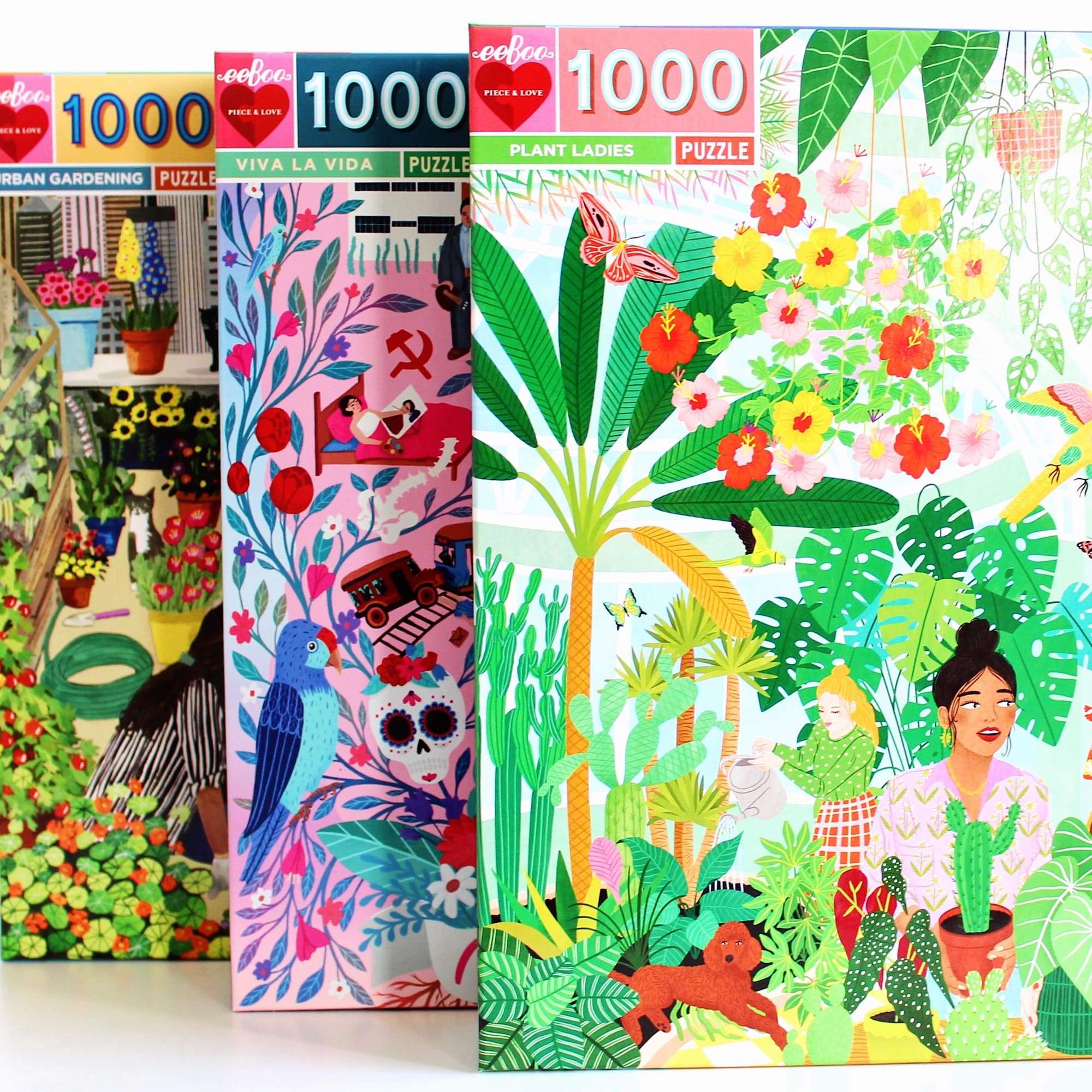 Bunte Puzzles von Eeboo Piece & Love