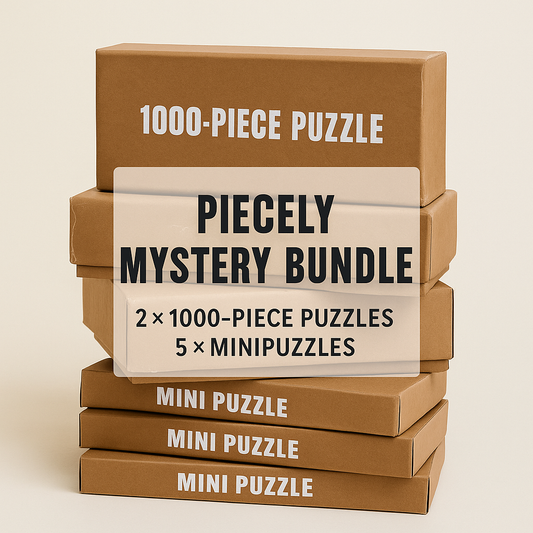 Piecely Mystery Bundle aus B-Ware - 1000 Teile & Minis