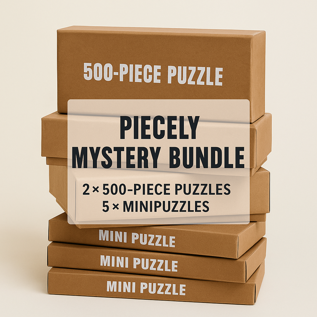 Piecely Mystery Bundle aus B-Ware - 500 Teile & Minis