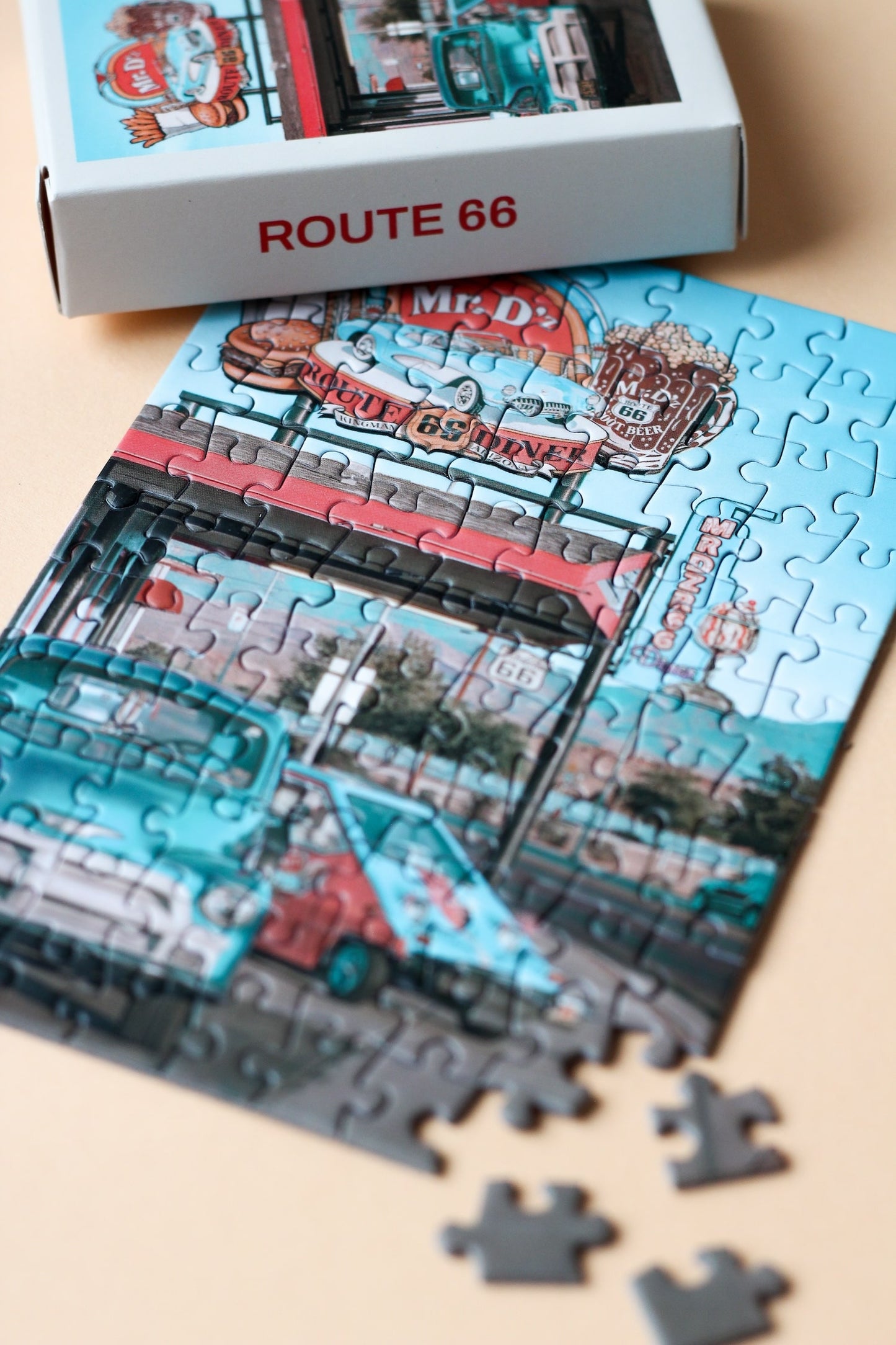 Puzzlery Route 66 Mini Puzzle, 99 Pieces