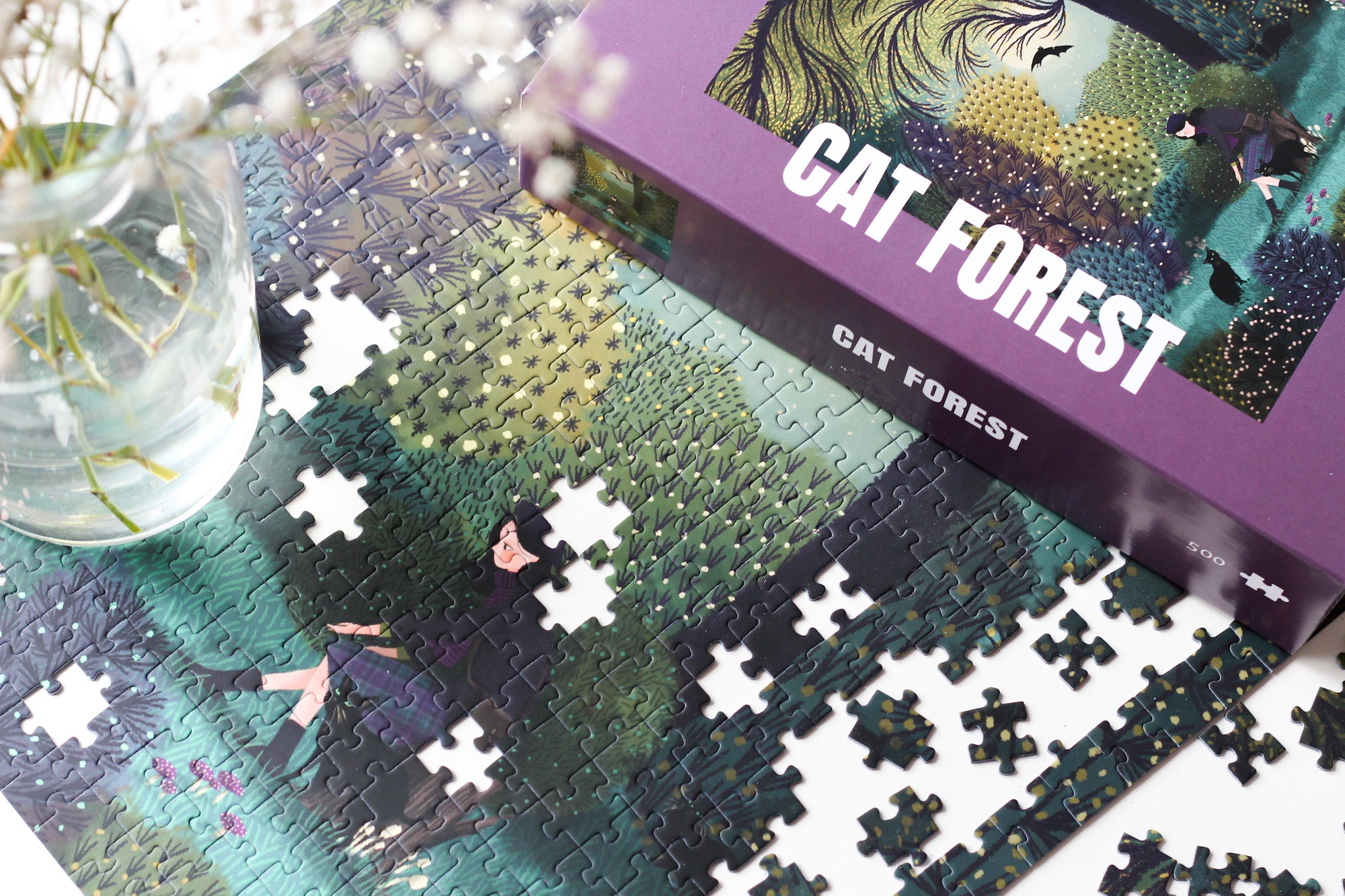 Piecely Cat Forest Puzzle, 500 Pieces – Piecely Puzzles